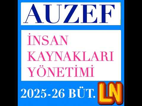 Video thumbnail for İnsan Kaynakları Yönetimi 2025-2026 Bütünleme Soruları (Egzersiz)