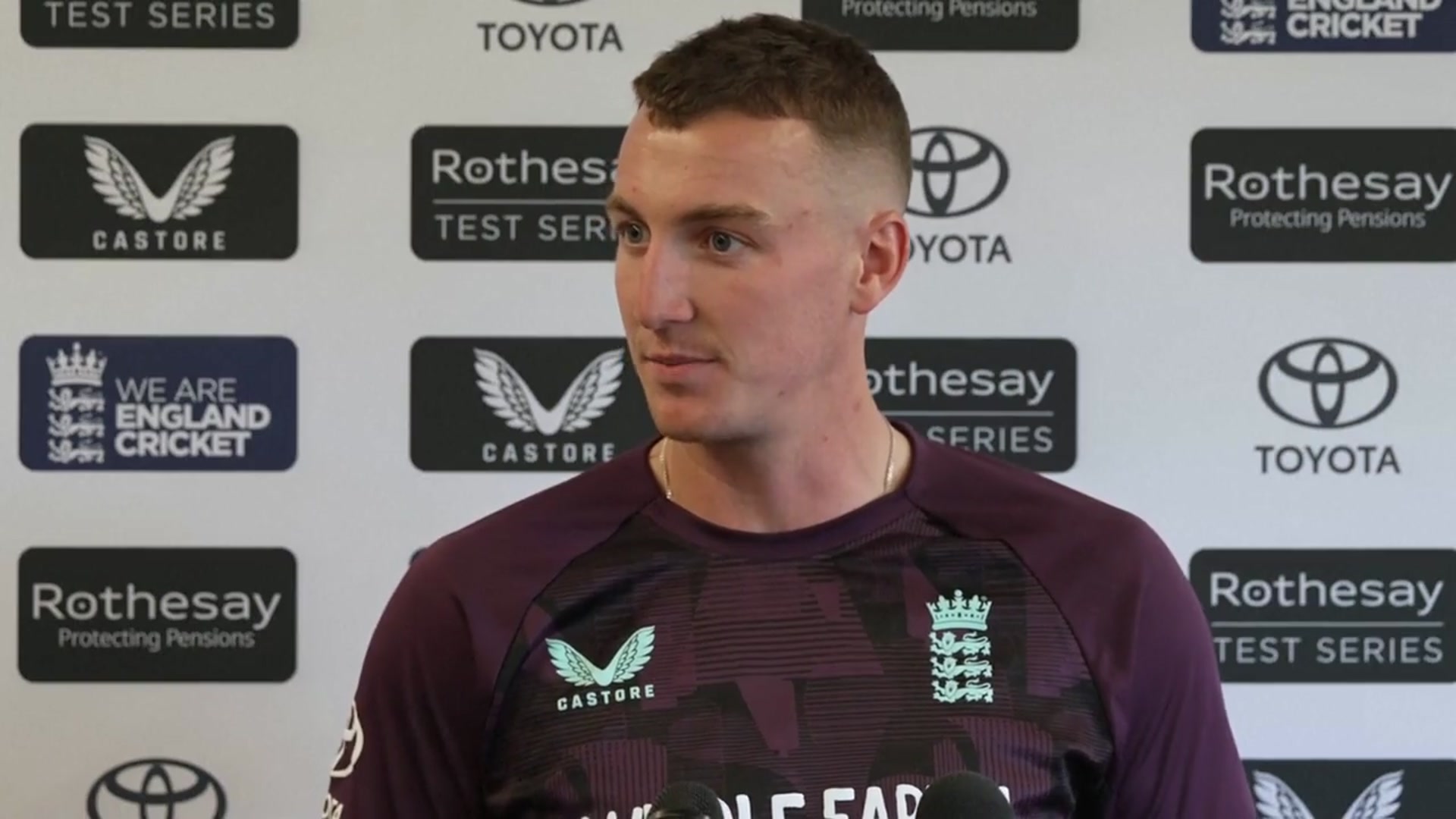 'Video thumbnail for 'We try to play in the spirit of the game' - England's Brook reflects on needle vs. India'