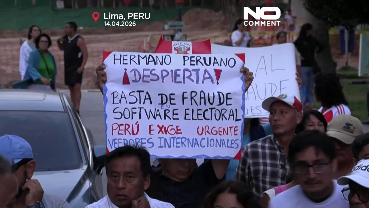 Video thumbnail for Peru election dispute deepens amid slow ballot count