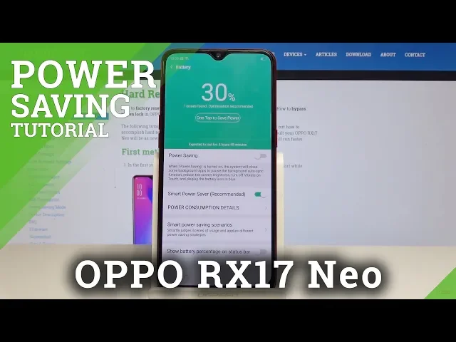 Video thumbnail for How to Turn On Power Saving Mode in OPPO RX17 Neo - Battery Saver Tutorial