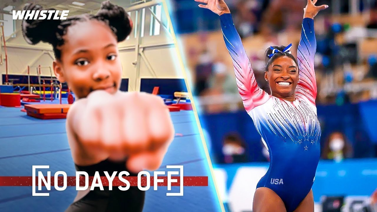 Video thumbnail for 8-Year-Old Gymnastics Prodigy Trains Like Simone Biles!