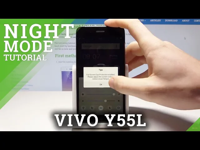 Video thumbnail for How to Enable Eye Protection in VIVO Y55L - Night Mode