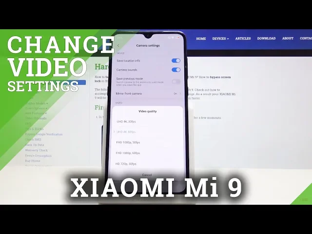 Video thumbnail for How to Change Video Settings in XIAOMI Mi 9 - Best Camera Settings / Enable 4K