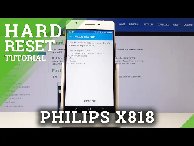 Video thumbnail for Factory Reset PHILIPS X818 - Delete All Content & Settings