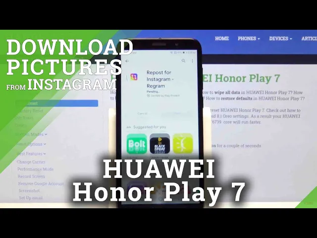 Video thumbnail for Download and Save Picture from Instagram – HUAWEI Honor Play 7