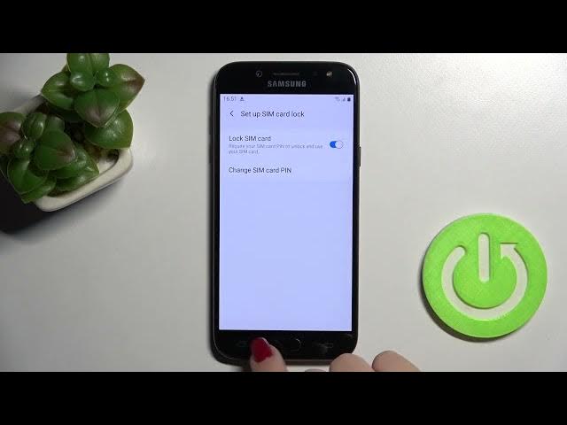 Video thumbnail for How to Lock SIM Card with PIN in Samsung Galaxy J5 2017 - Improve SIM Card Protection
