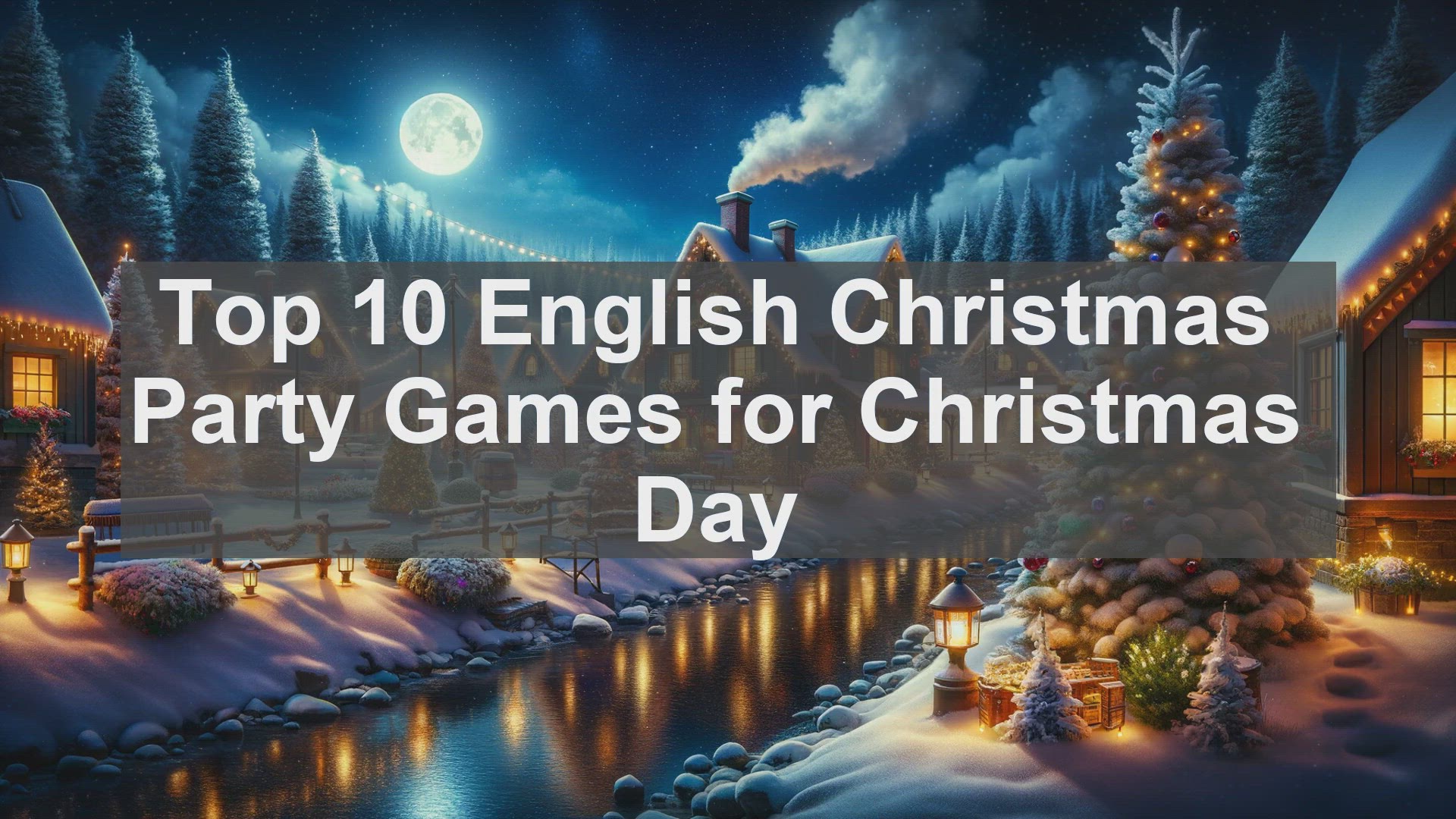 'Video thumbnail for Top 10 English Christmas Party Games for Christmas Day'