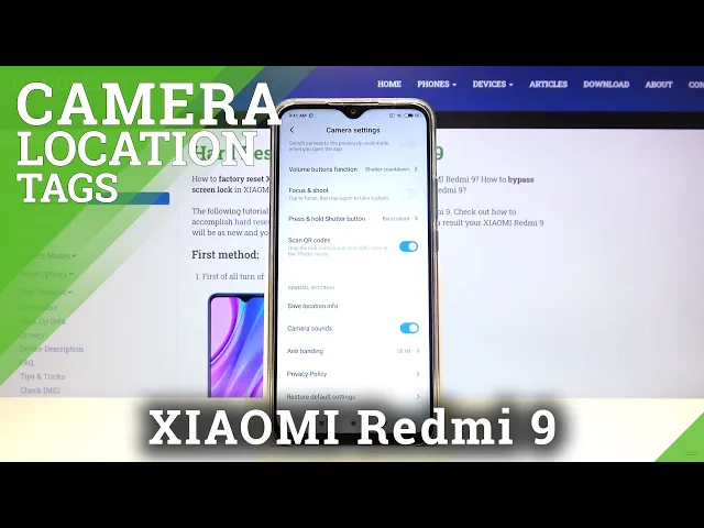 Video thumbnail for How to Manage Camera Features on XIAOMI Redmi 9 – Camera Location Tags