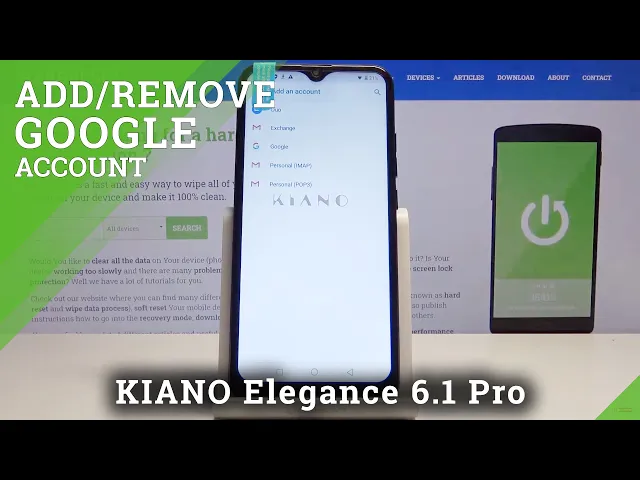 Video thumbnail for How to Add / Remove Google Account in KIANO Elegance 6.1 Pro - Manage Google Account