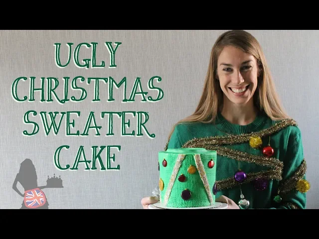Video thumbnail for Ugly Sweater Cake Tutorial