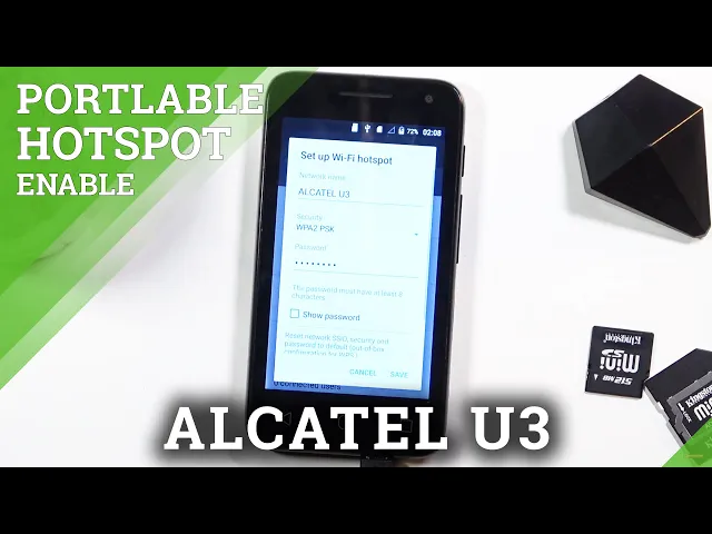 Video thumbnail for How to Activate Portable Hotspot in ALCATEL U3 – Network Access Point