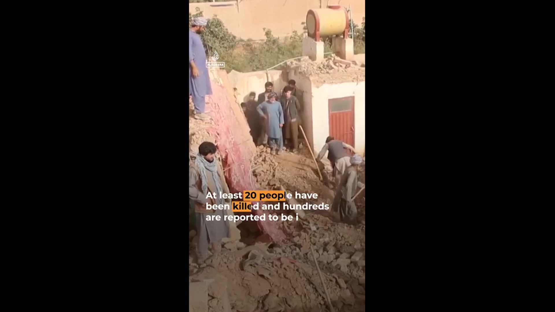 'Video thumbnail for At least 20 killed after powerful earthquake in Afghanistan'