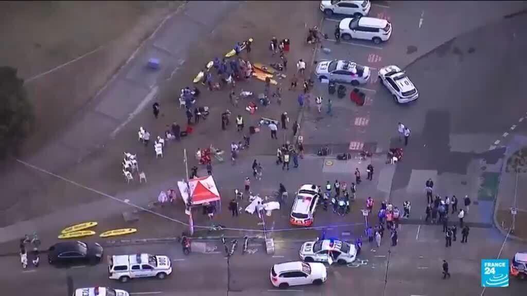 Video thumbnail for Gunmen kill several at Jewish gathering in Sydney's Bondi Beach