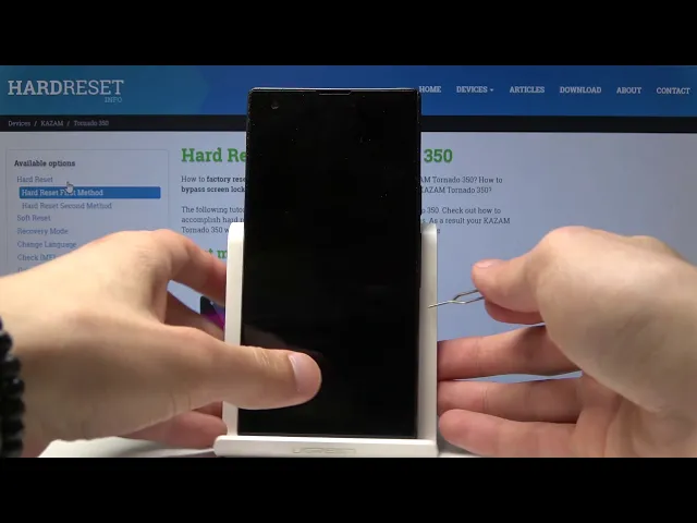 Video thumbnail for How to Insert SIM Card to KAZAM Tornado 350 - Input Memory Card