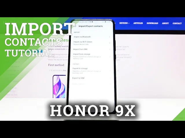 Video thumbnail for How to Import Contacts from SIM to HUAWEI Honor 9X – Move Contacts