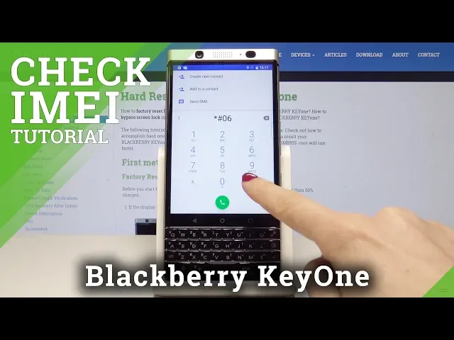 Video thumbnail for CHECK IMEI in BLACKBERRY KeyOne - IMEI & Serial Number
