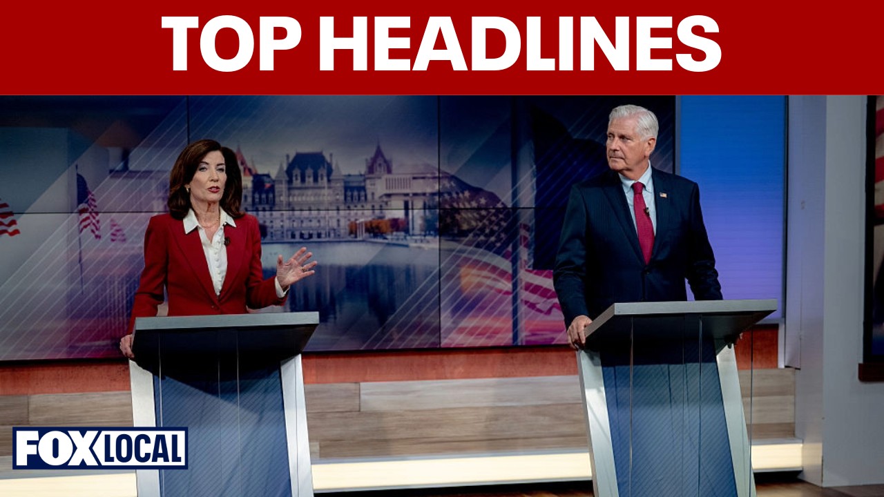 Video thumbnail for Hochul, Blakeman hit trail; police hunt Central Park suspect