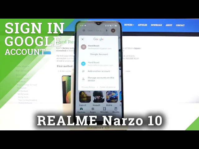 Video thumbnail for How to Add Another Account to Google Play Store on REALME Narzo 10 – Additional Account