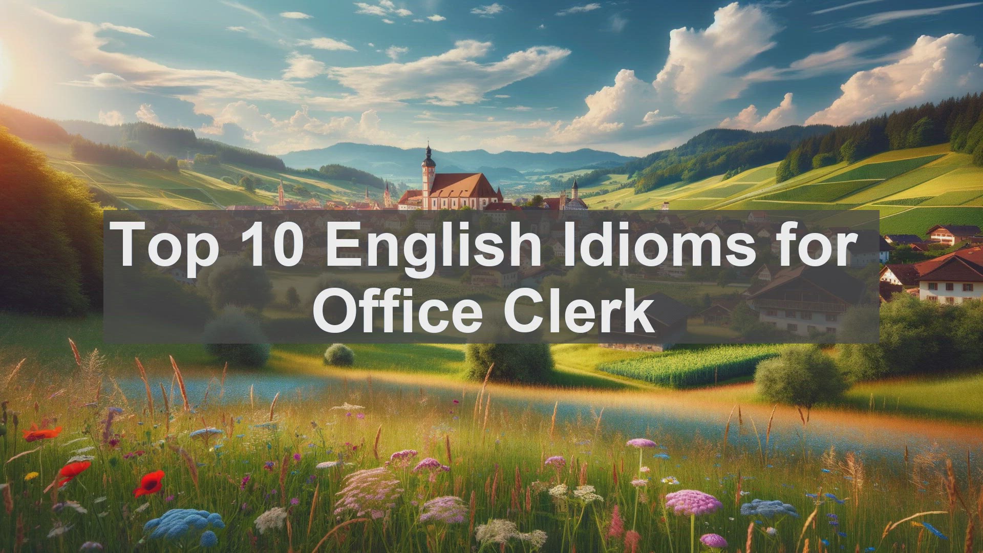 'Video thumbnail for Top 10 English Idioms for Office Clerk'