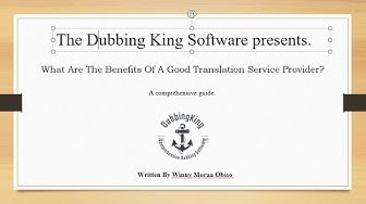 'Video thumbnail for What Are The Benefits Of A Good Translation Service Provider (Case Study)'