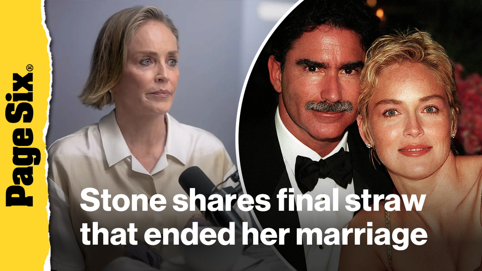 Video thumbnail for Sharon Stone shares the shocking final straw that ended her marriage