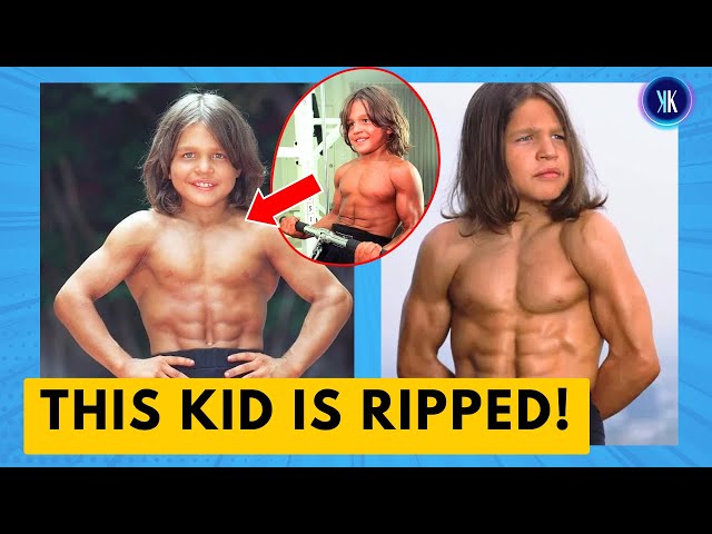 Video thumbnail for A Dad Trained His 6 Year Old Son To Be A Bodybuilder!
