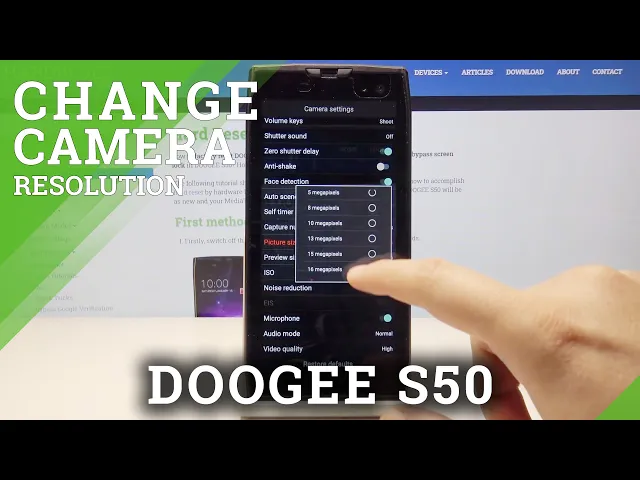 Video thumbnail for How to Change Picture Size in Doogee S50 - Personalize Photo Details