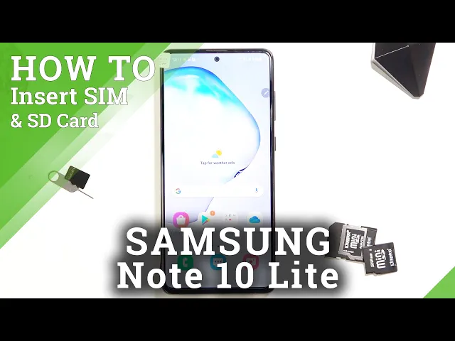 Video thumbnail for How to Insert SIM Card and Micro SD Card in Samsung Galaxy Note 10 Lite?