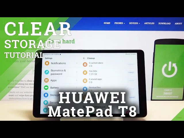Video thumbnail for How to Clean Storage in HUAWEI MatePad T8 – Speed Up System
