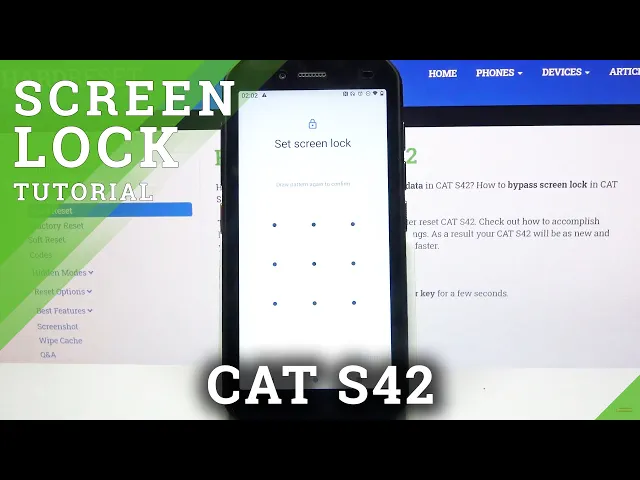 Video thumbnail for How to Add Screen Lock in Cat S42 - Set Up Locking Method