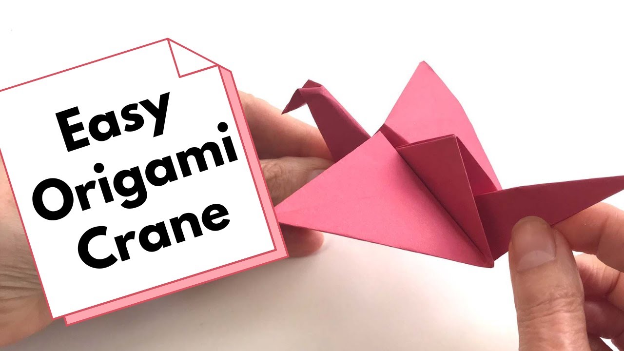 'Video thumbnail for How to Make an Easy Origami Crane with Flapping Wings in 5 Minutes'