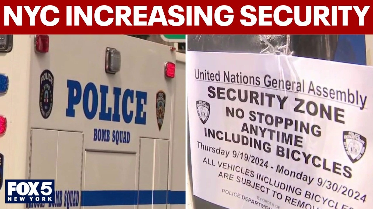 Video thumbnail for NYC prepping security measures ahead of UN General Assembly