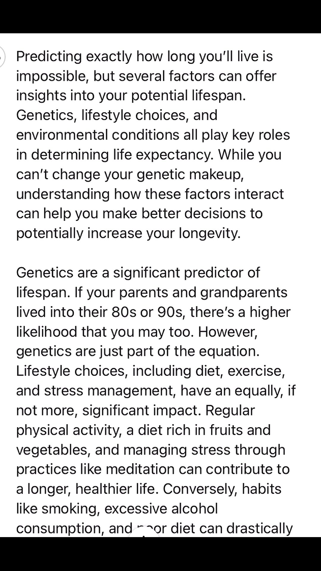 'Video thumbnail for The Truth About Your Lifespan: How to Predict Exactly How Long You Will Live'