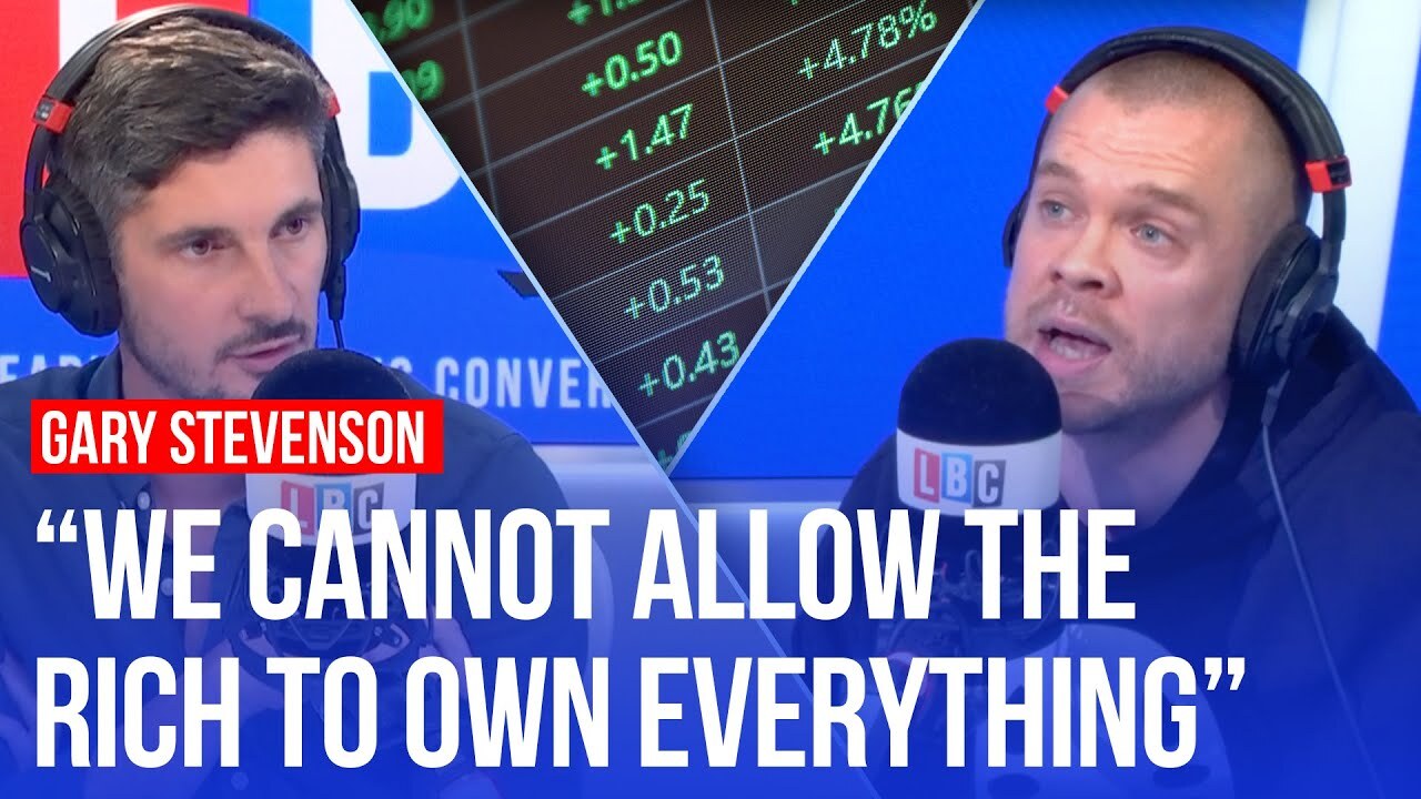 Video thumbnail for Gary Stevenson takes on LBC callers over a wealth tax