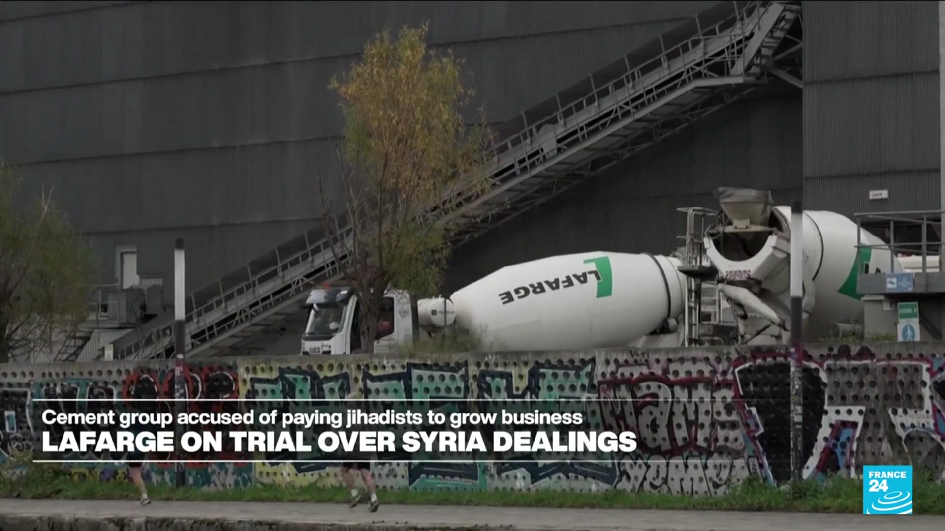 'Video thumbnail for Lafarge on trial in Paris for financing terrorism in Syria'