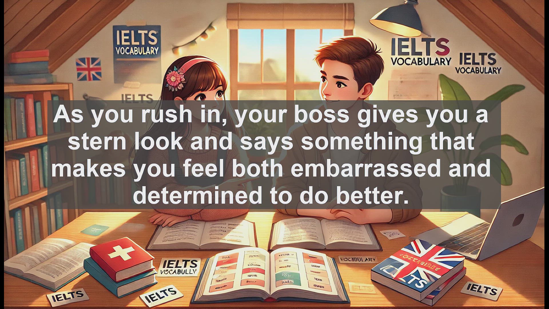 'Video thumbnail for 2500 Must Know IELTS 6.5 Vocabulary - Understanding 'Admonish': A Useful Word for IELTS'