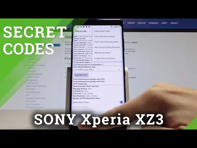 Video thumbnail for Secret Codes SONY Xperia XZ3 - Hidden Mode / Secret Function / Advanced Options