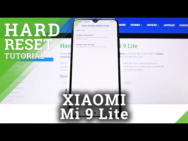 Video thumbnail for How to Factory Reset in XIAOMI Mi 9 Lite – Wipe Data / Restore Defaults