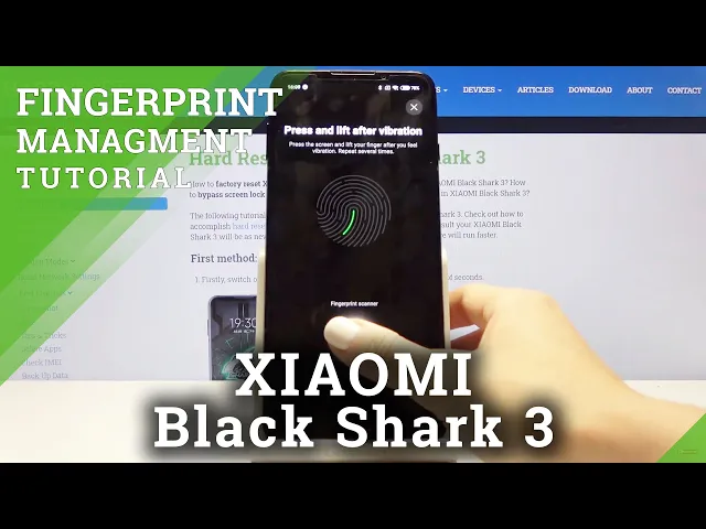 Video thumbnail for How to Add Fingerprint in XIAOMI Black Shark 3 – Find Fingerprint Lock