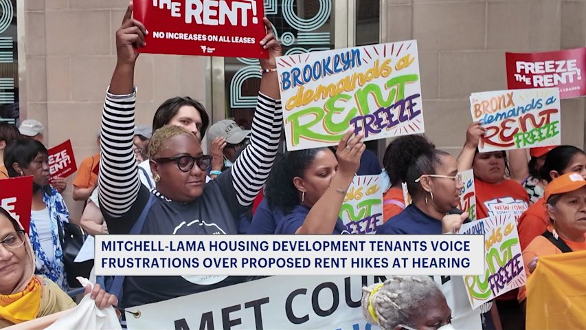 Video thumbnail for Mitchell-Lama tenants, council members question proposed rent hikes amid ongoing building issues