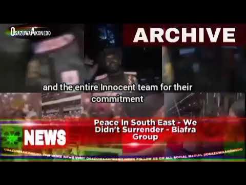 Video thumbnail for Peace In South East - We Didn't Surrender - Biafra Group