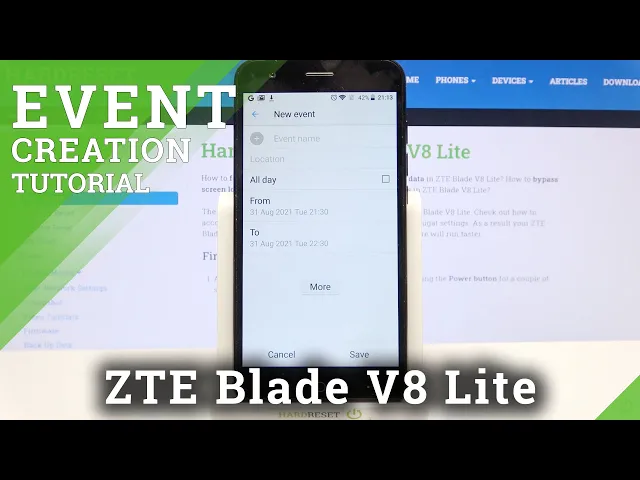 Video thumbnail for How to Add Reminder in ZTE Blade V8 Lite – Manage Calendar Events