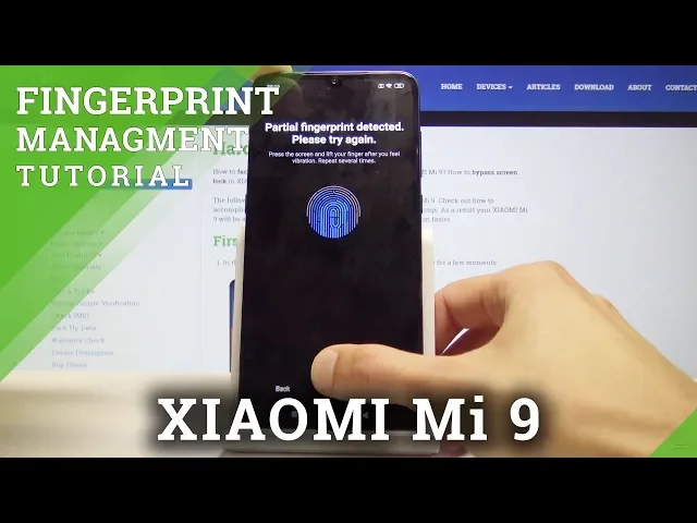 Video thumbnail for How to Add Fingerprint in XIAOMI Mi 9 - Fingerprint Set Up