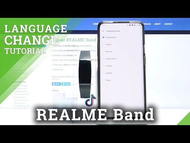 Video thumbnail for How to Change Language in REALME Band – Language Settings