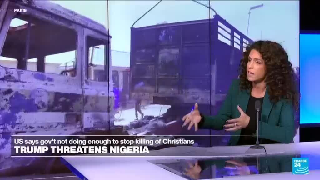 'Video thumbnail for Trump threatens Nigeria over religious violence'