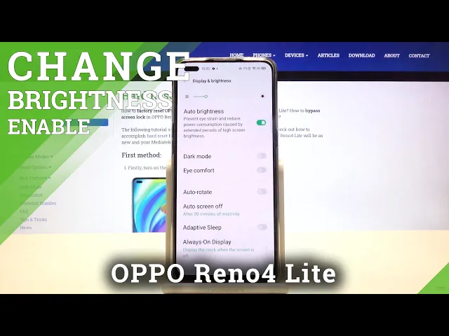 Video thumbnail for How to Turn On Automatic Brightness Option on OPPO Reno 4 Lite – Screen Intensity