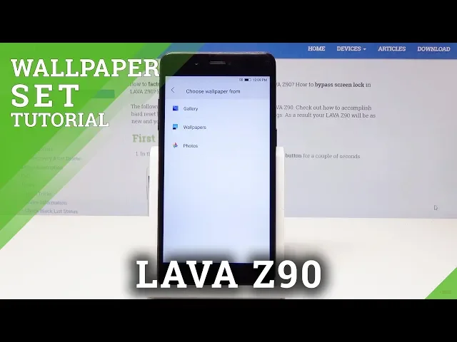 Video thumbnail for LAVA Z90 CHANGE WALLPAPER / Set Up Home Screen Wallpaper