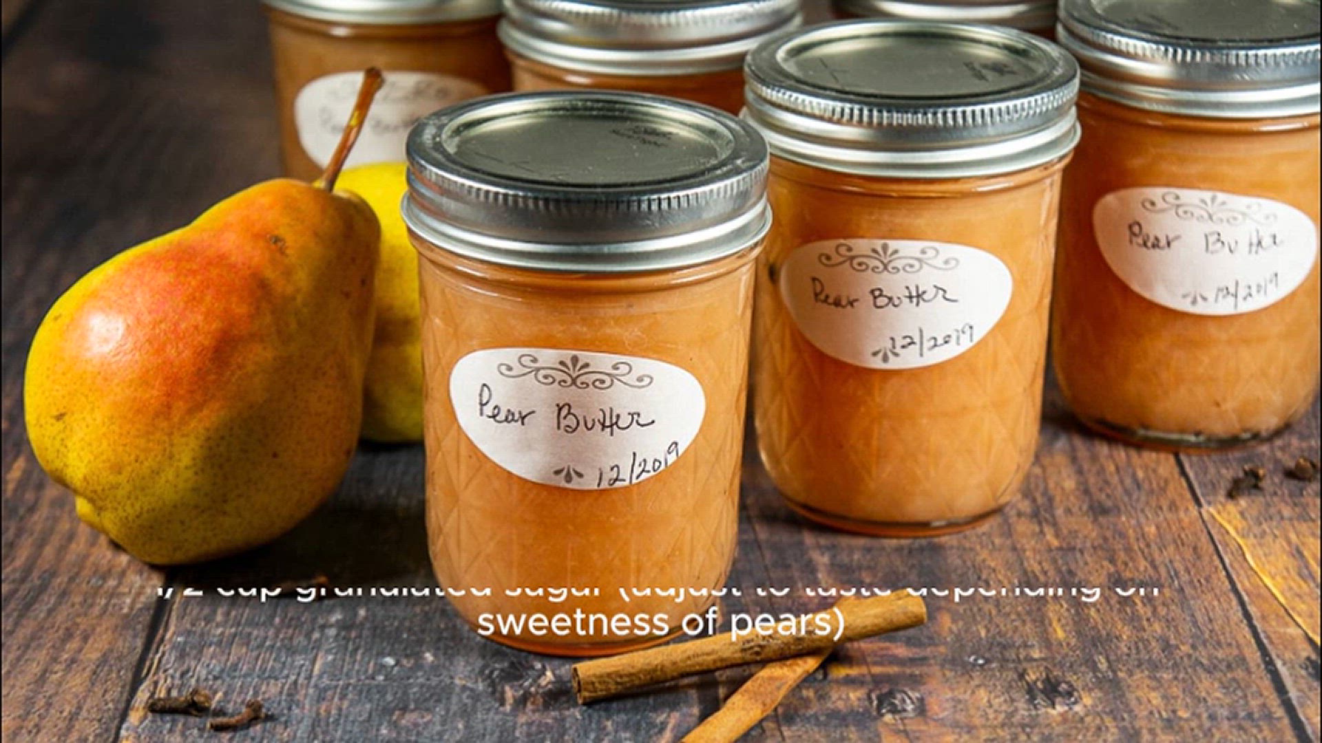 'Video thumbnail for Pear Butter Recipe'