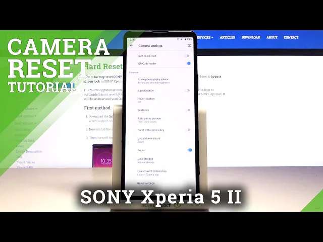 Video thumbnail for How to Reset Camera Settings in SONY Xperia 5 II – Restore Camera Settings