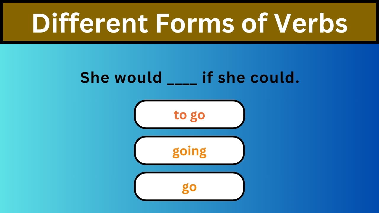 'Video thumbnail for English Grammar Practice || Different Forms of Verbs Part 3 || English Grammar Test'